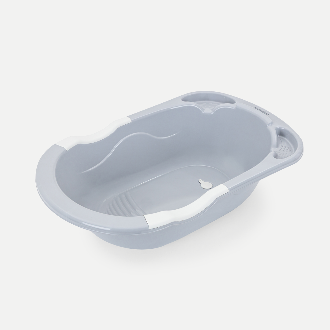 Babyjem bathtub with draining plug