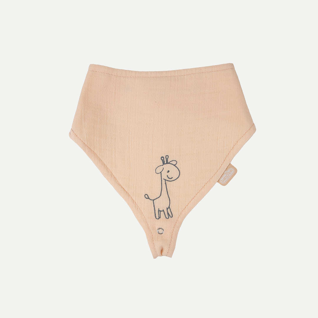 Babyjem muslin bib with pacifier clip