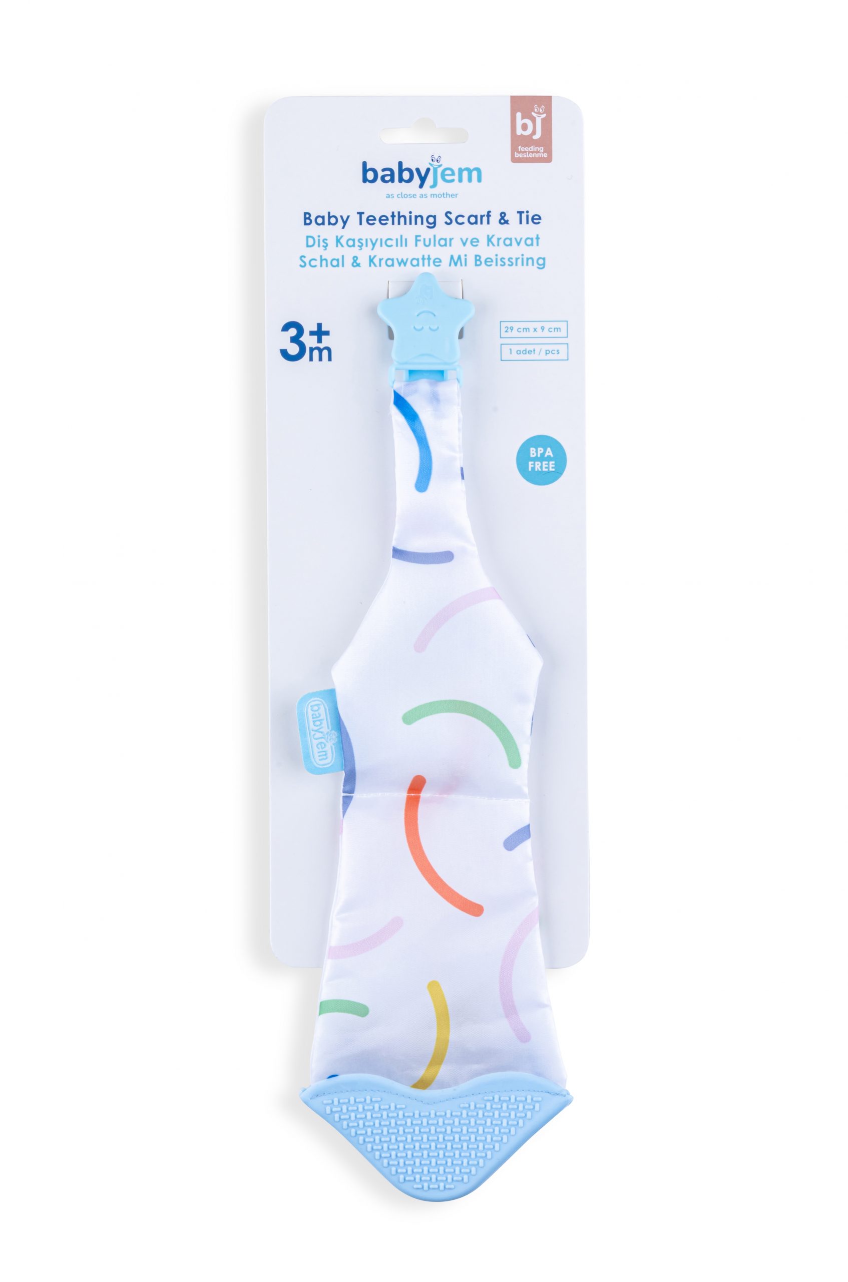 Babyjem Scarf & Tie with teether