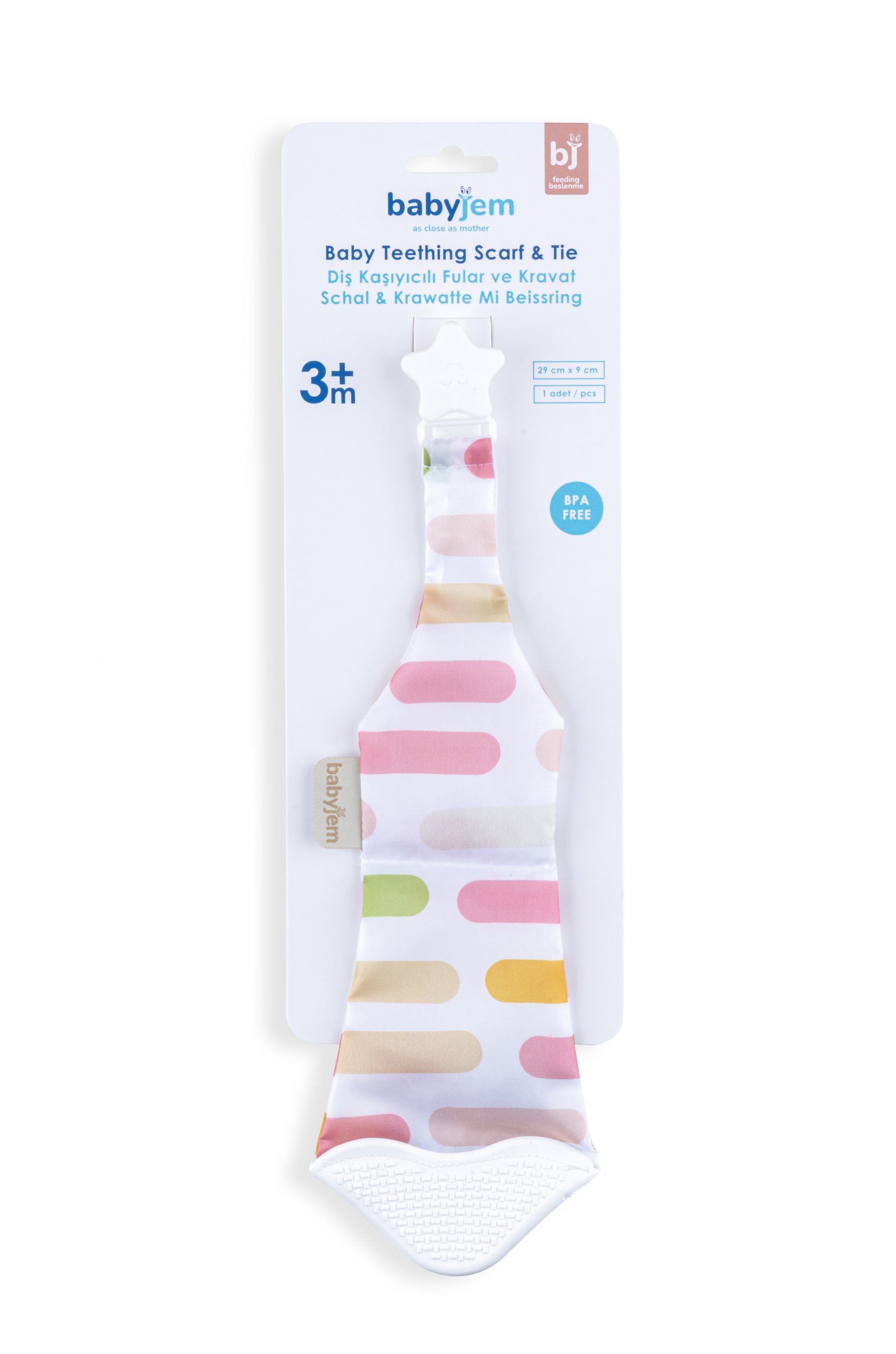 Babyjem Scarf & Tie with teether